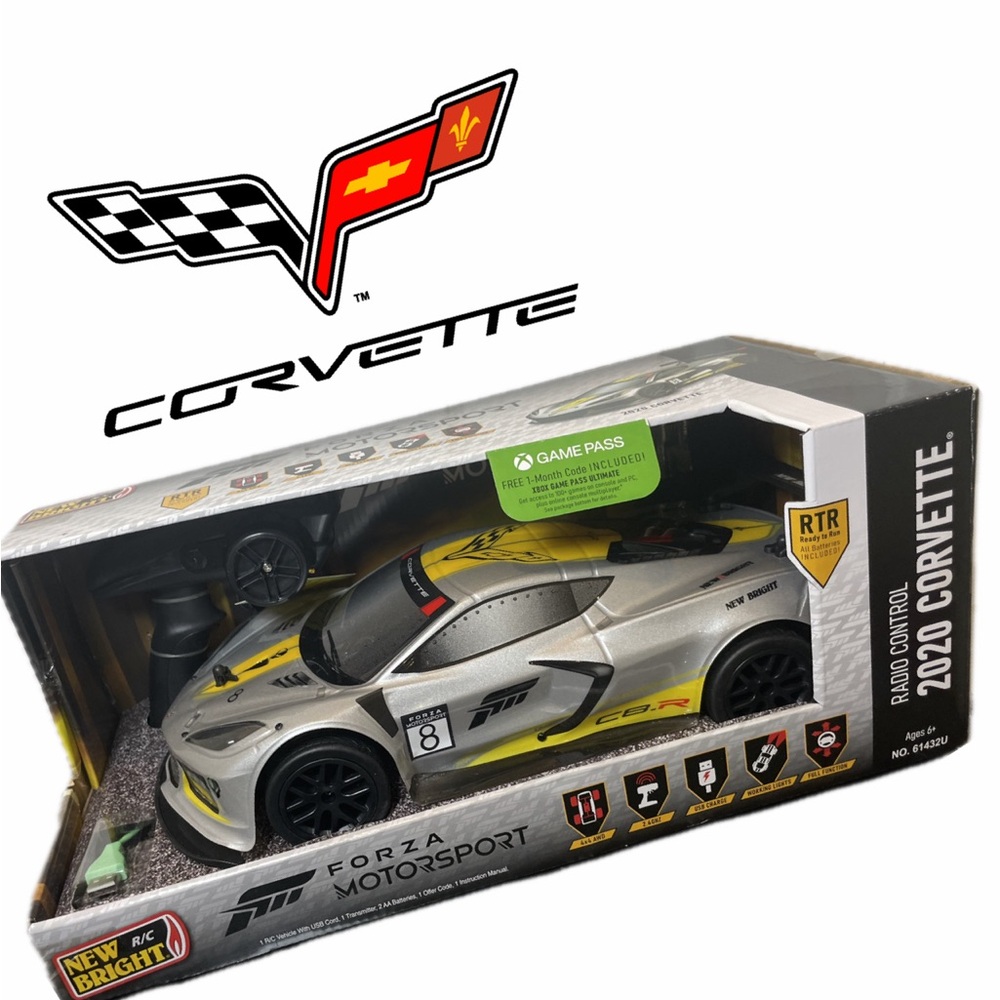 2020 Corvette RadioControl Car C8-RC USB Forza Motorsport Racing Collectible